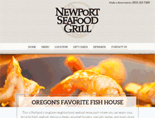 Tablet Screenshot of newportseafoodgrill.com